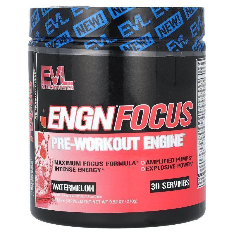 EVL,ENGN, Pre-Workout Engine, Watermelon, 9.52 oz (270 g)