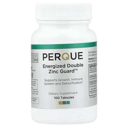 PERQUE,Energized Double Zinc Guard™, 100 Tabsules