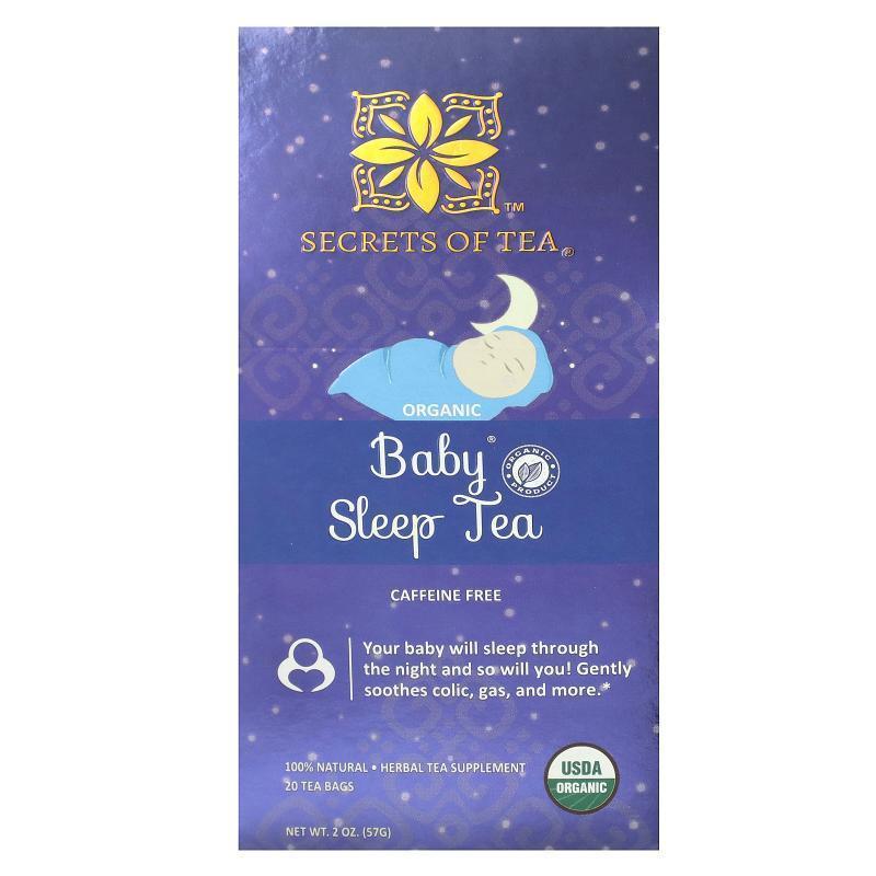 Secrets of Tea,Organic Baby Sleep Tea, Caffeine Free, 20 Tea
