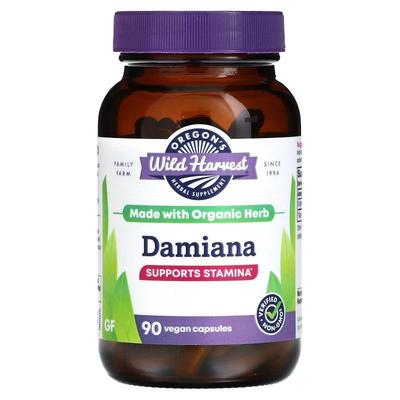 Oregons Wild Harvest,达米阿那,90粒NON-GMO素食胶囊