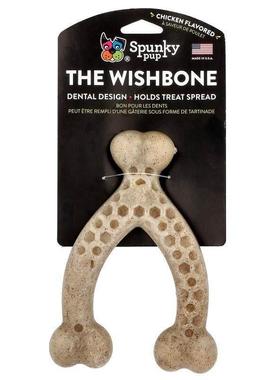 Spunky Pup,The Wishbone, Chew Toy, Large, Chicken, 1 Toy