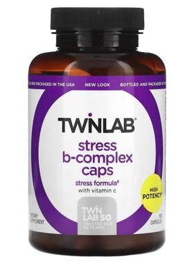 Twinlab,抗压力 B 复合物，100 粒胶囊