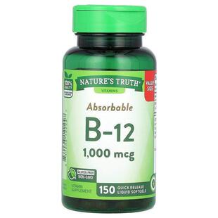 Nature's Truth,Absorbable B-12, 1,000 mcg, 150 Quick Release