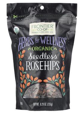 Frontier Co-op,有机无籽玫瑰果，8.29 盎司（235 克）
