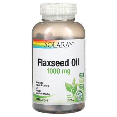 Solaray,Flaxseed Oil, 1,000 mg, 240 Softgels