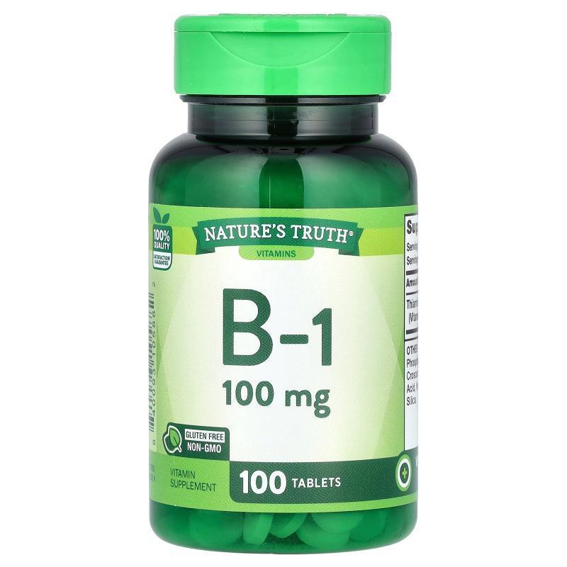 Nature's Truth,Vitamin B-1, 100 mg, 100 Tablets