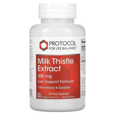Protocol for Life Balance,水飞蓟草本提取物，300 毫克，90 粒