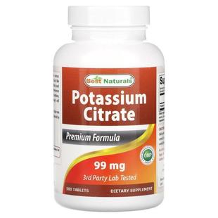 Best Naturals,Potassium Citrate, 99 mg, 500 Tablets