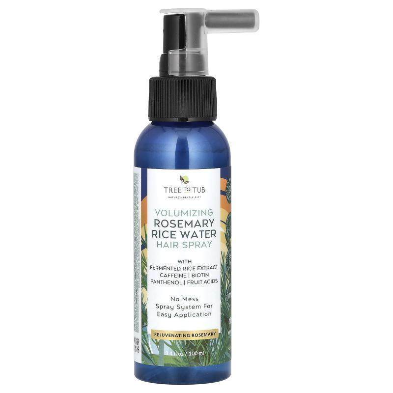 Tree to Tub,Volumizing Rosemary Rice Water Hair Spray, 3.4 f