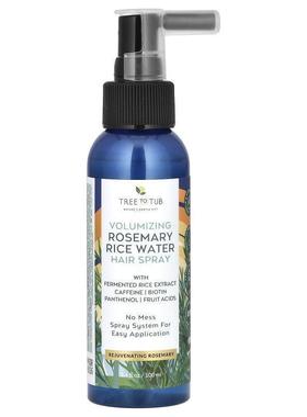 Tree to Tub,Volumizing Rosemary Rice Water Hair Spray, 3.4 f