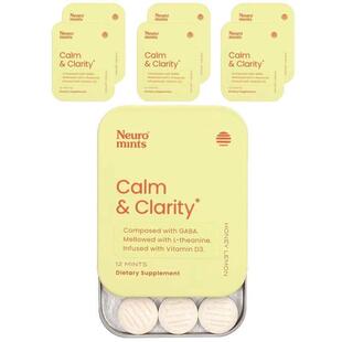 NeuroGum,NeuroMints, Calm &amp;amp; Clarity, Honey Lemon
