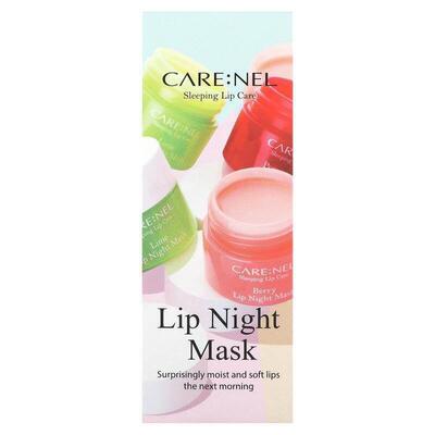 Care:Nel,Sleeping Lip Care, Lip Night Mask, Berry, 3 Pieces,