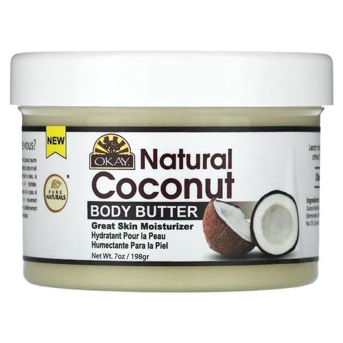 Okay Pure Naturals,Natural Coconut, Body Butter, 7 oz (198 g