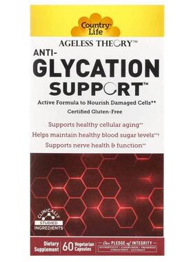 乡村生活,Ageless Theory, Anti-Glycation Support, 60 Vegetari