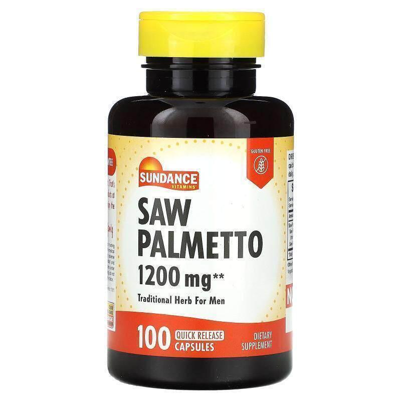 Sundance,Saw Palmetto, 1,200 mg, 100 Quick Release Capsules - 实物图