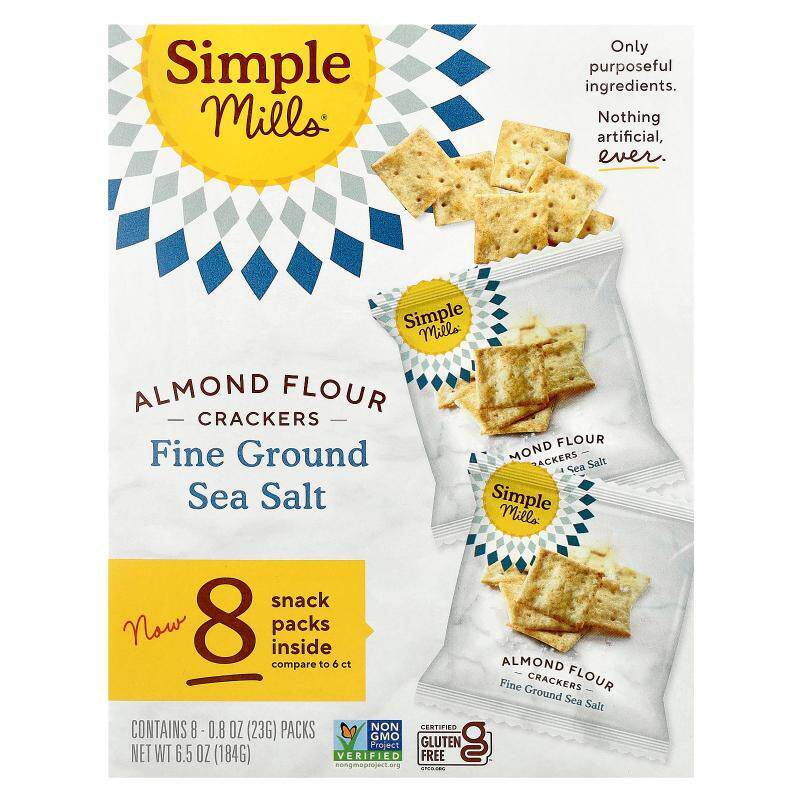 Simple Mills,Almond Flour Crackers, Fine Ground Sea Salt