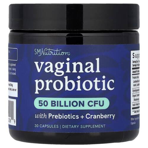 SMNutrition,Vaginal Probiotic With Prebiotics + Cranberry, 3