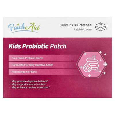 PatchAid,Kids Probiotic Patch, 30 Patches
