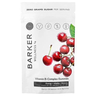 Barker Wellness Co,Vitamin B Complex Gummies, Cherry, 30 Gum
