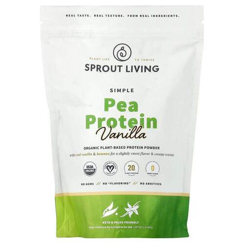 Sprout Living,Simple Pea Protein, Vanilla