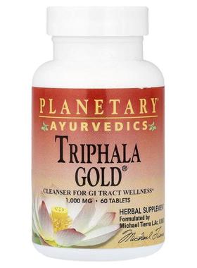 Planetary Herbals,Ayurvedics, Triphala Gold®, 60 Tablets