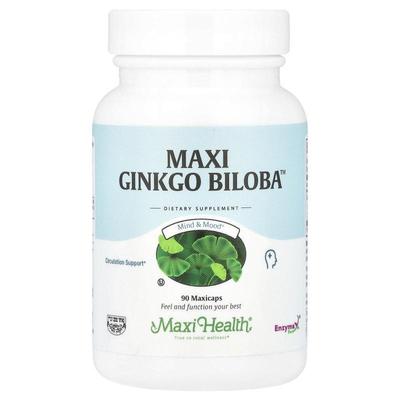 Maxi Health,Maxi Ginkgo Biloba™，90 粒 Maxicaps