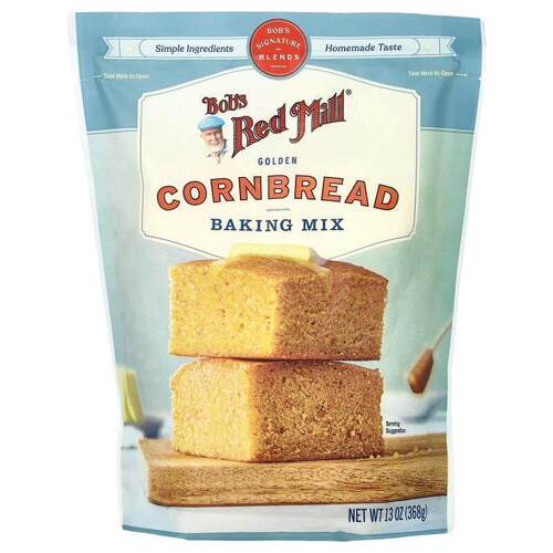鲍勃红磨坊,Golden Cornbread Baking Mix, 13 oz (368 g)