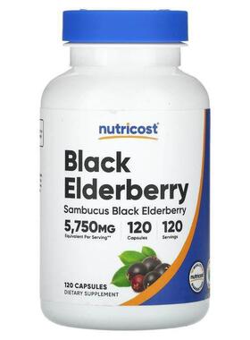 Nutricost,Black Elderberry, 5,750 mg, 120 Capsules