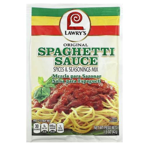 Lawry's,Spices & Seasonings Mix, Original Spaghetti Sauc