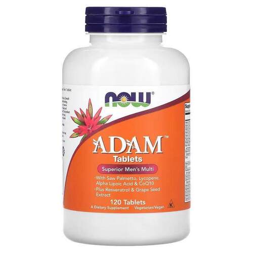 Now诺奥男士多维复合维生素矿物质ADAM成年男性锯棕榈番茄红素辅Q
