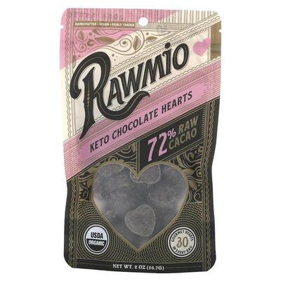 Rawmio,White Chocolate Hearts, 40% Raw Cacao, 2 oz (56.7 g)