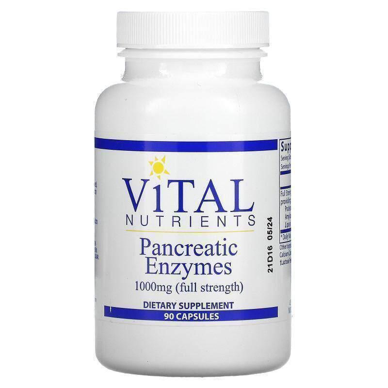 Vital Nutrients,胰酶片，500 毫克，90 粒胶囊
