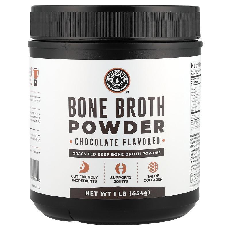 Left Coast Performance,Bone Broth Powder, Vanilla, 2 lb (907