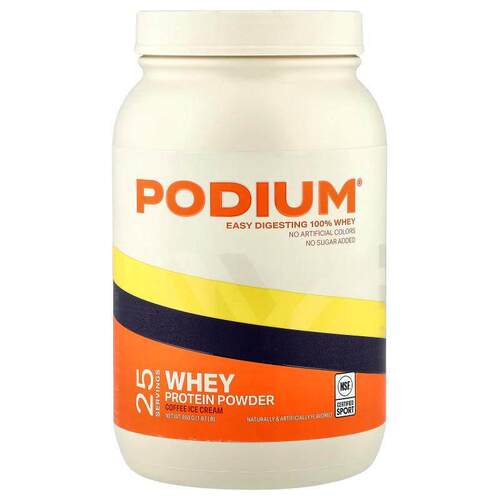 Podium Nutrition,Whey Protein Powder, Coffee Ice Cream, 1.87
