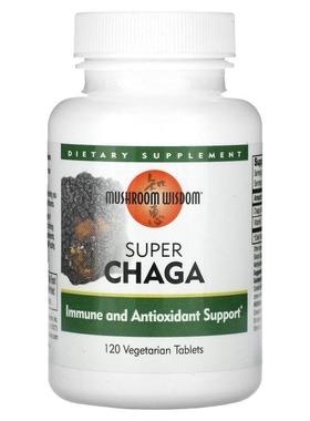 Mushroom Wisdom,Super Chaga, 120 Vegetarian Tablets