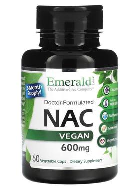 Emerald Laboratories,NAC Vegan，600 毫克，60 粒素食胶囊