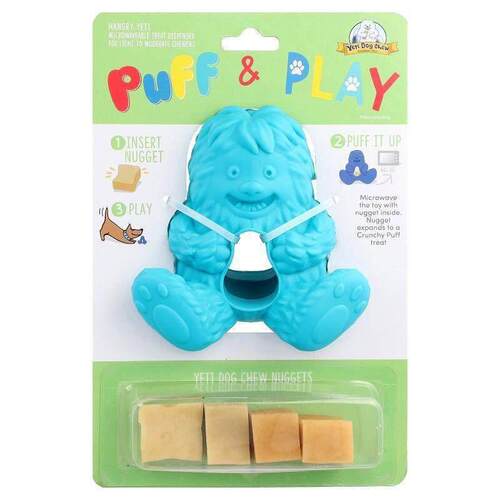 Yeti Dog Chew,Puff &amp;amp; Play, Treat Dispenser, Yeti