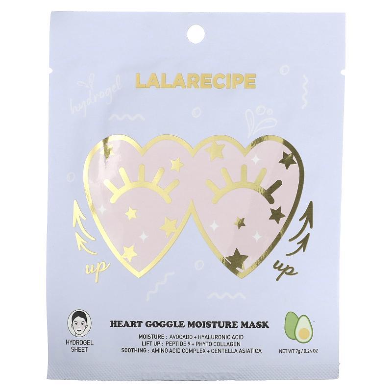 Lalarecipe,Heart Goggle Moisture Beauty Mask, 1 Sheet, 0.24
