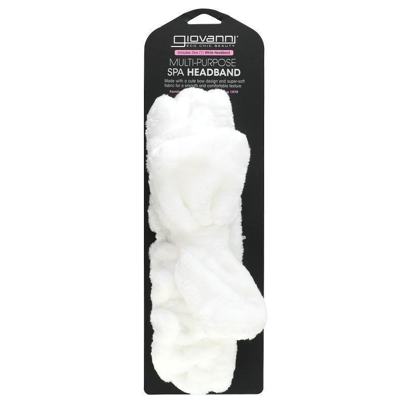 乔凡尼,Multi-Pupose Spa Headband, White, 1 Headband