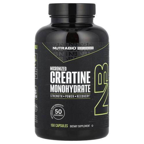 Nutrabio Labs,表现提升，微粒化一水肌酸，2500 毫克，150 粒胶