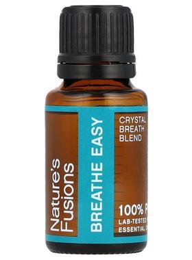 Nature's Fusions,全精油，呼吸顺畅，15 毫升