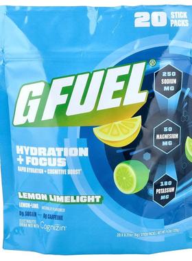 GFUEL,Hydration + Focus, Electrolyte Drink Mix with Cognizin