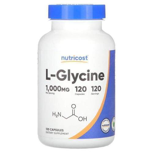 Nutricost,L-Glycine, 1,000 mg, 120 Capsules