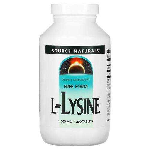 Source Naturals 左旋赖氨酸片膳食补充剂