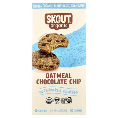 Skout Organic,Soft-Baked Cookies, Oatmeal Chocolate Chip, 5