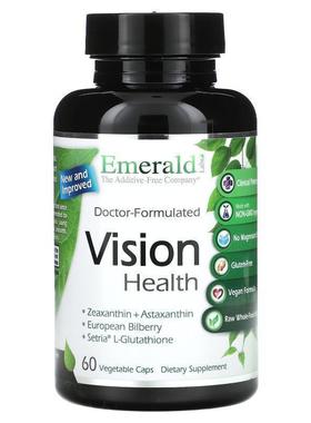 Emerald Laboratories,Vision Health, 60 Vegetable Caps