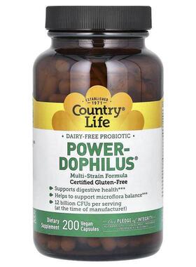 乡村生活,Power-Dophilus® 益生菌全素胶囊，无乳制品