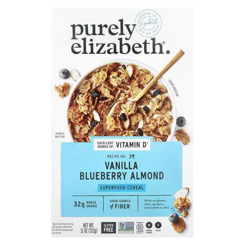 Purely Elizabeth,Superfood Cereal, Vanilla Blueberry Almond,
