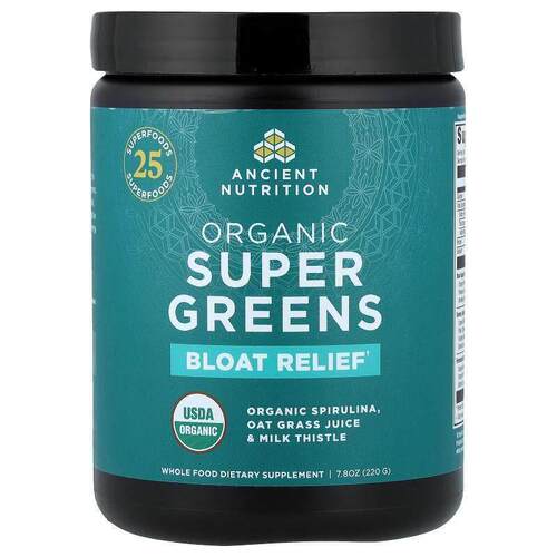 Ancient Nutrition,有机 Super Greens，帮助，7.8 盎司（220 克