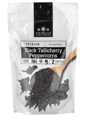 The Spice Lab,Black Tellicherry Peppercorns, 1 lb (453 g)